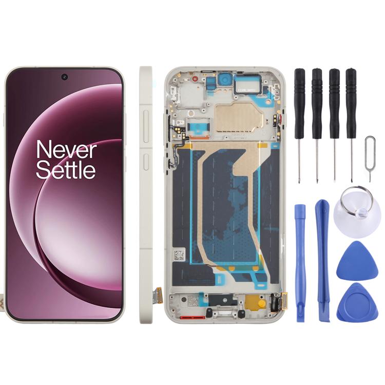 Schermo LCD digitalizzatore completo con cornice per OnePlus 15 CPH2747 CPH2745 PLK110 CPH2749., For OnePlus 15(Original)