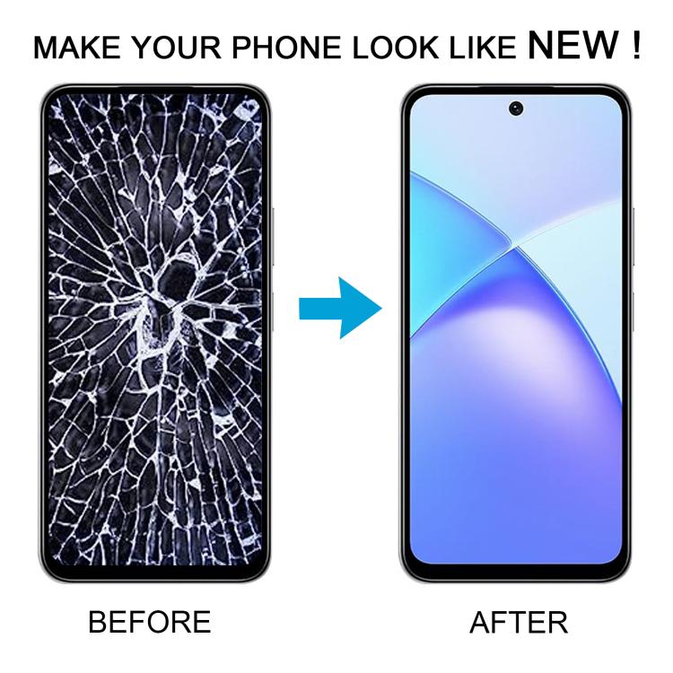 Schermo LCD digitalizzatore completo con cornice per Infinix Smart 10 X6725., For Infinix Smart 10(Original)