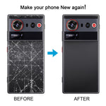Cover posteriore in plastica con copriobiettivo per fotocamera per ZTE nubia Z80 Ultra NX741J., For ZTE nubia Z80 Ultra