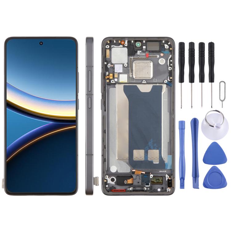 Schermo LCD digitalizzatore completo con cornice per Xiaomi Poco F7 Pro originale, For Xiaomi Poco F7 Pro(Original)