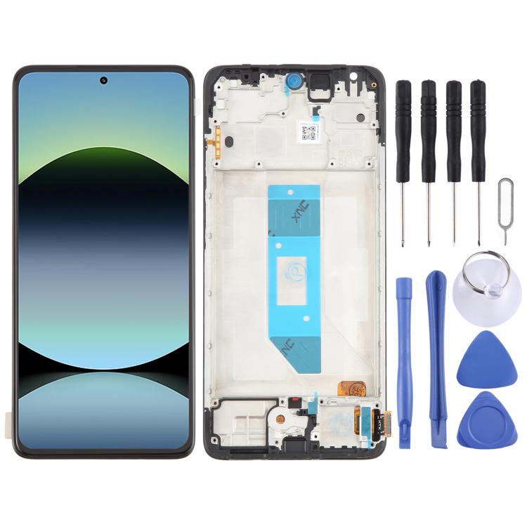 Schermo OLED LCD digitalizzatore completo con cornice per Xiaomi Redmi Note 14 4G Global, For Xiaomi Redmi Note 14 4G Global(OLED)