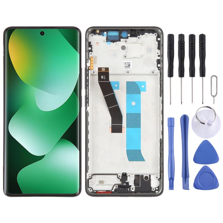 Schermo LCD digitalizzatore completo con cornice per Xiaomi Redmi Note 15 4G originale., For Redmi Note 15 4G(Original)