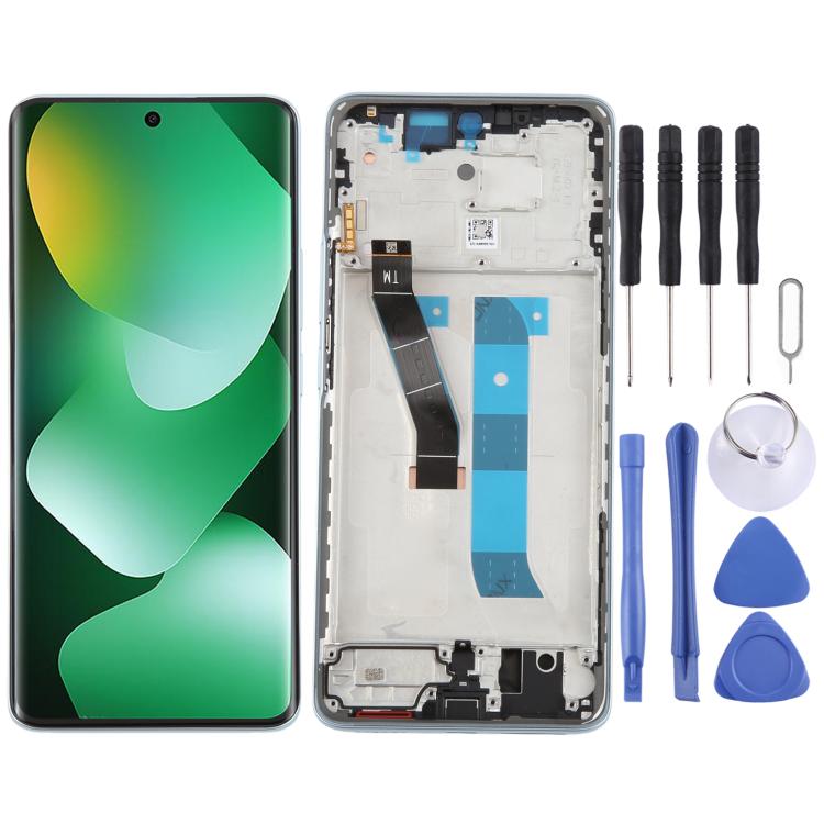Schermo LCD digitalizzatore completo con cornice per Xiaomi Redmi Note 15 4G originale., For Redmi Note 15 4G(Original)