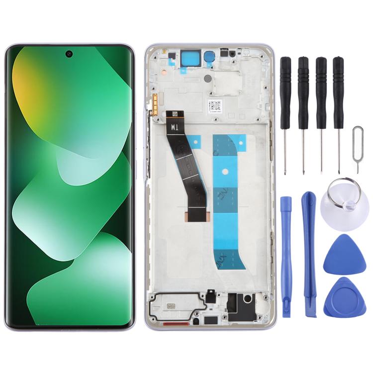 Schermo LCD digitalizzatore completo con cornice per Xiaomi Redmi Note 15 4G originale., For Redmi Note 15 4G(Original)