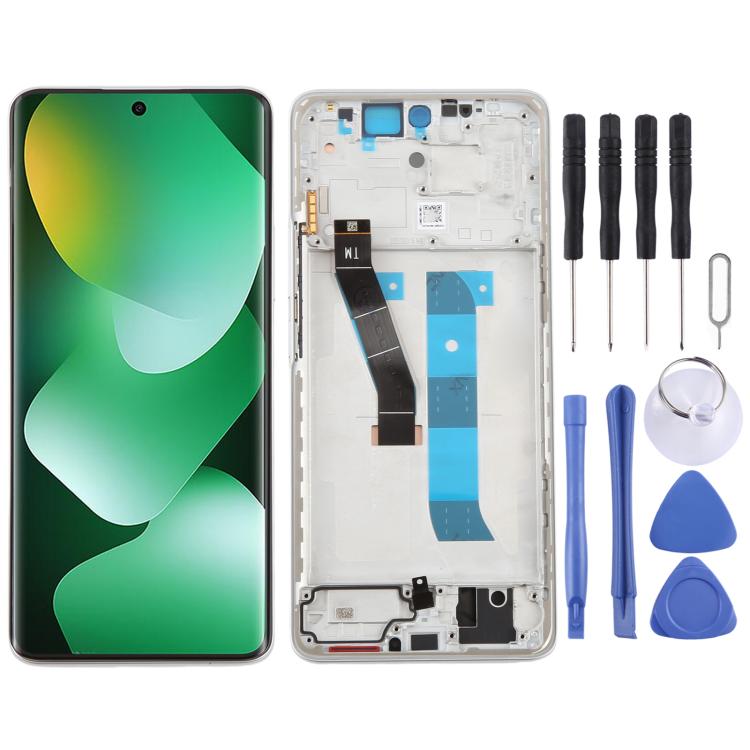 Schermo LCD digitalizzatore completo con cornice per Xiaomi Redmi Note 15 4G originale., For Redmi Note 15 4G(Original)