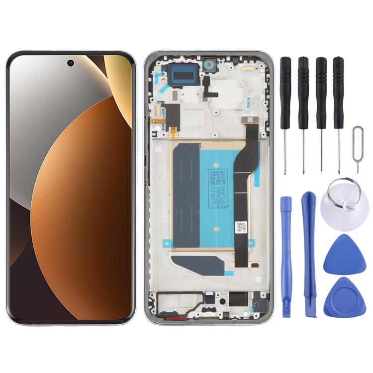Schermo LCD digitalizzatore completo con cornice per Xiaomi Redmi Note 15 Pro+ originale., For Xiaomi Redmi Note 15 Pro+(Original)