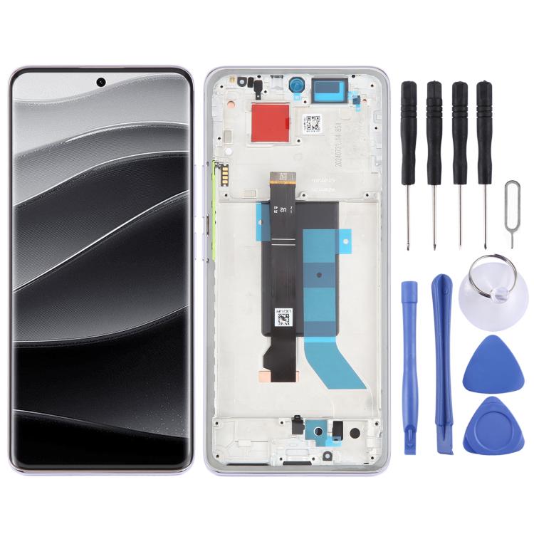Schermo LCD digitalizzatore completo con cornice per Xiaomi Redmi Note 14 Pro 5G India., For Xiaomi Redmi Note 14 Pro 5G India(Original)