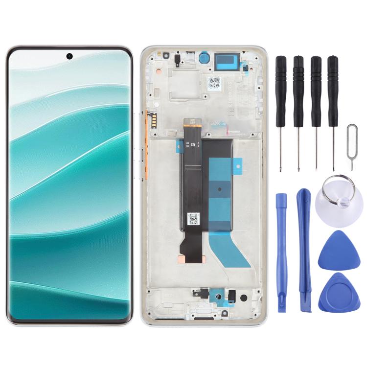 Schermo LCD digitalizzatore completo con cornice per Xiaomi Redmi Note 14 Pro 5G India., For Xiaomi Redmi Note 14 Pro 5G India(Original)