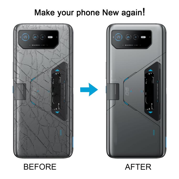 Cover posteriore in vetro originale con display per Asus ROG Phone 6D Ultimate AI2203 AI2203-3E010EU., For Asus ROG Phone 6D Ultimate(Original)