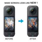 Per Insta360 X5 Schermo LCD originale, digitalizzatore completo con telaio centrale, For Insta360 X5(Original,White)