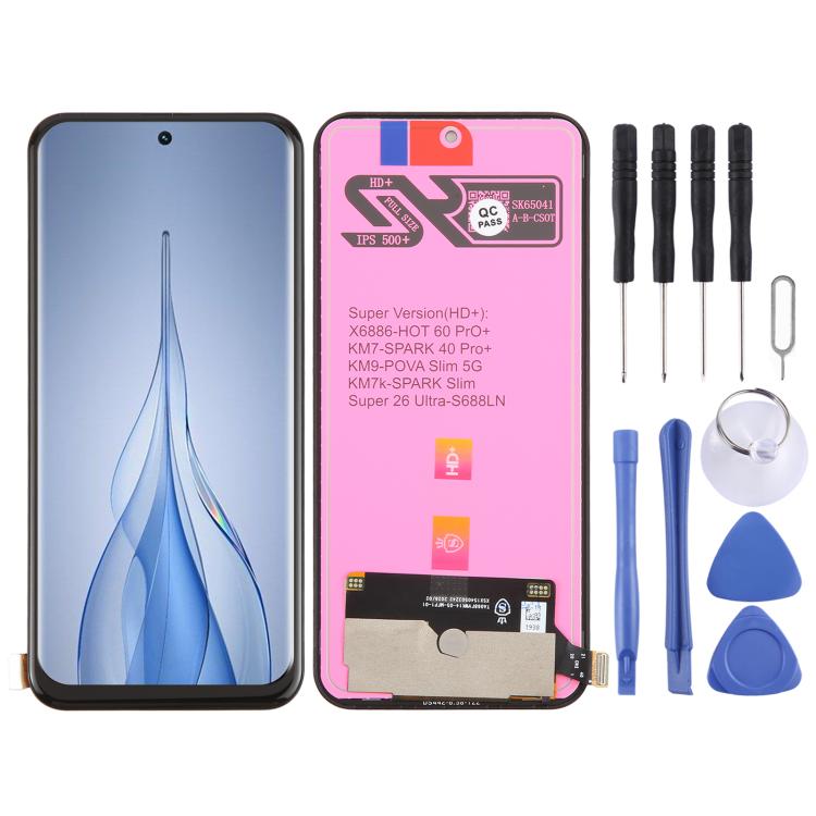 Per Tecno Spark Slim KM7k Schermo LCD TFT con digitalizzatore, assemblaggio completo, For Tecno Spark Slim(TFT)