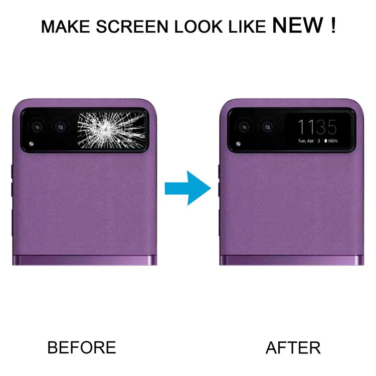 Schermo LCD secondario originale con digitalizzatore, assemblaggio completo, per Motorola Razr 40 / Razr Gen 3., For Motorola Razr 40 / Razr Gen 3(Original,Secondary LCD)