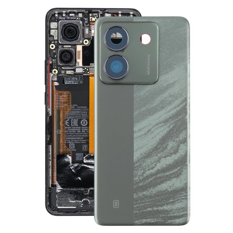 Cover posteriore originale con cornice per obiettivo fotocamera per Xiaomi Poco M7 Pro 5G, For Xiaomi Poco M7 Pro 5G (Original)