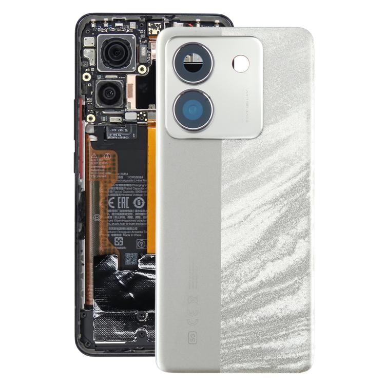 Cover posteriore originale con cornice per obiettivo fotocamera per Xiaomi Poco M7 Pro 5G, For Xiaomi Poco M7 Pro 5G (Original)