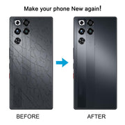 Cover posteriore in vetro per batteria ZTE nubia RedMagic 11 Pro+ NX809J, For ZTE nubia RedMagic 11 Pro+(Transparent Black), For ZTE nubia RedMagic 11 Pro+