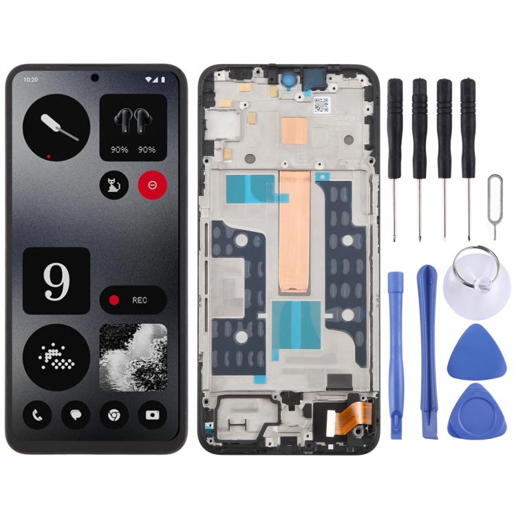 Per niente CMF Phone 1 A015 Schermo LCD originale con digitalizzatore e cornice, gruppo completo, For Nothing CMF Phone 1 A015(OLED)