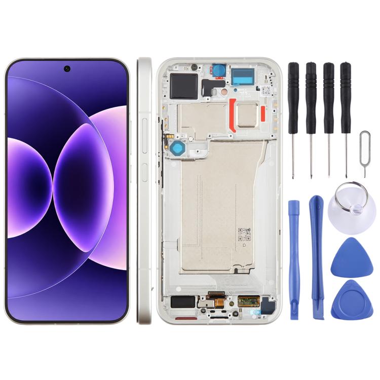 Schermo LCD originale con digitalizzatore e cornice per Xiaomi 17 Pro Max.