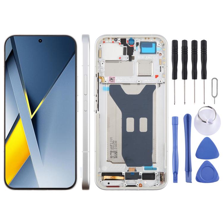 Schermo LCD digitalizzatore completo con cornice per Xiaomi Poco F8 Ultra.
