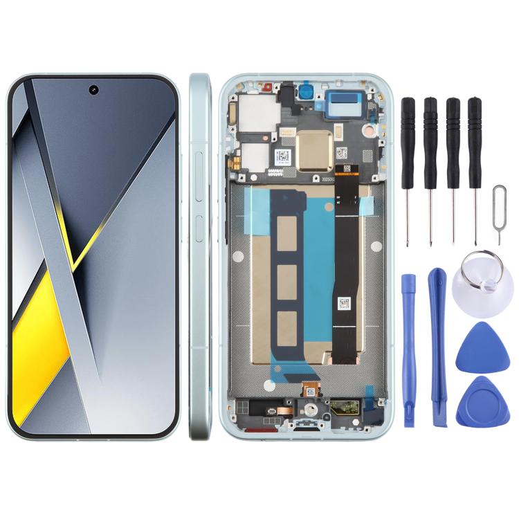 Schermo LCD digitalizzatore completo con cornice per Xiaomi Poco F8 Pro originale