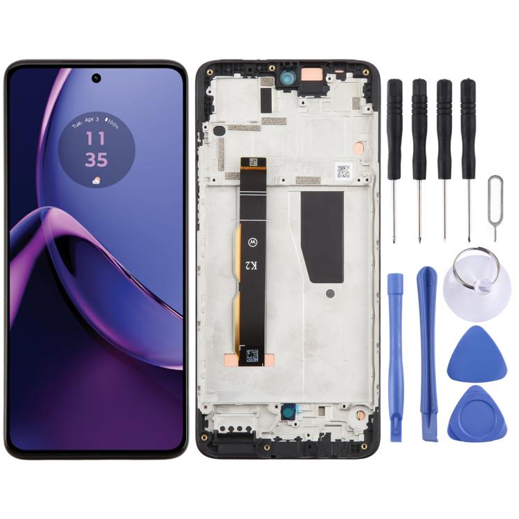Schermo LCD digitalizzatore completo con cornice per Motorola Moto G84 5G originale., For Motorola Moto G84 5G(Original)