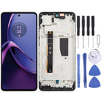 Schermo LCD digitalizzatore completo con cornice per Motorola Moto G84 5G originale.