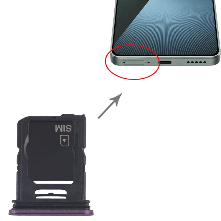 Vassoio originale per scheda SIM + vassoio per scheda Micro SD per Sony Xperia 1 VII, For Sony Xperia 1 VII(Original)