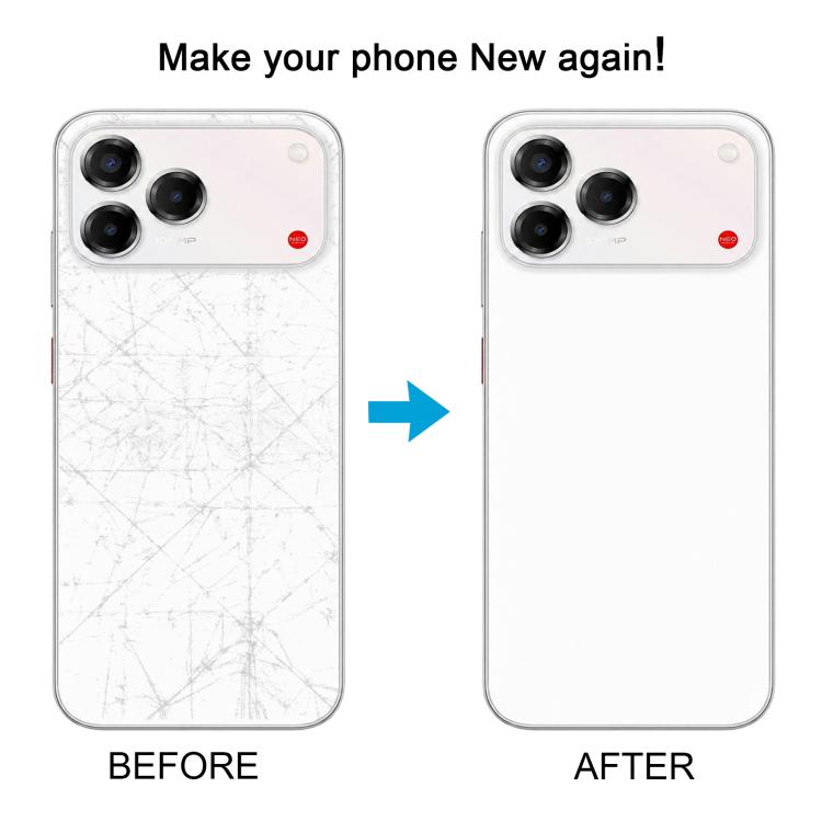 Cover posteriore in plastica adesiva per ZTE nubia V80 Pro., For ZTE nubia V80 Pro