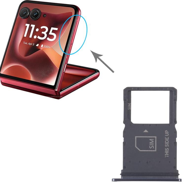 Vassoio per scheda SIM originale per Motorola Razr 60 Ultra / Razr Ultra 2025, For Motorola Razr 60 Ultra / Razr Ultra 2025(Original)