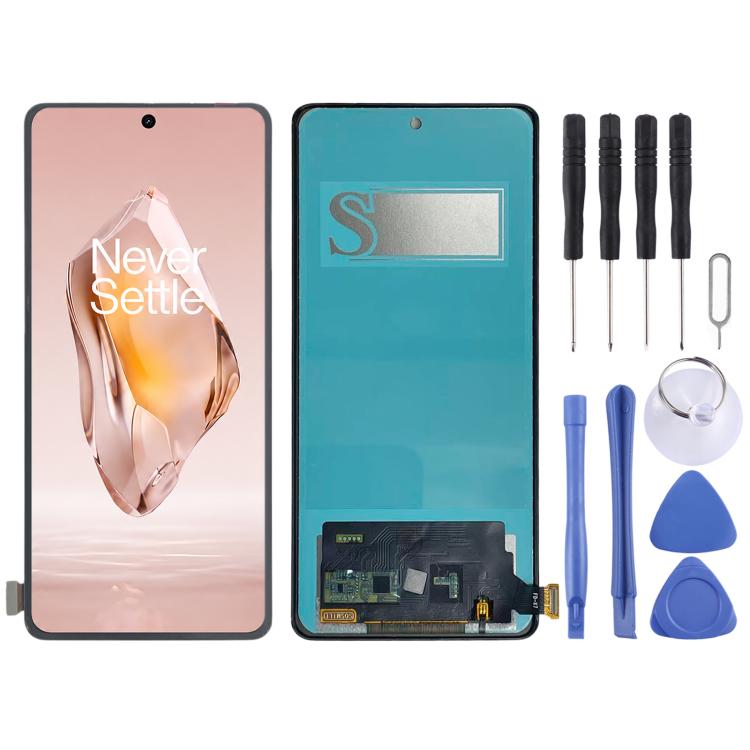 Per OnePlus Ace 3, schermo TFT LCD curvo-dritto con digitalizzatore, assemblaggio completo, non supporta il riconoscimento delle impronte digitali., For OnePlus Ace 3