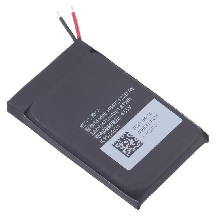 Batteria originale agli ioni di litio da 471 mAh HB472132ENW per Huawei Watch Fit 5., For Huawei Watch Fit 5 471mAh