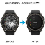 Lente esterna in vetro zaffiro per schermo frontale Garmin Fenix 8 Solar da 51 mm, For Garmin Fenix 8 Solar 51mm(Original)