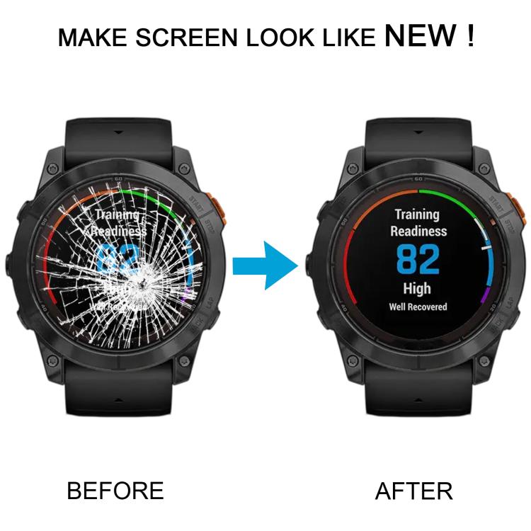 Vetro esterno in zaffiro originale per lo schermo frontale del Garmin Fenix 7X Pro da 51 mm, For Garmin Fenix 7X Pro 51mm(Original)