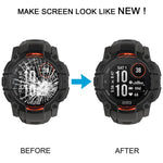 Schermo LCD originale da 50 mm con digitalizzatore per Garmin Instinct 3 Solar, assemblaggio completo., For Garmin Instinct 3 Solar 50mm(Original)