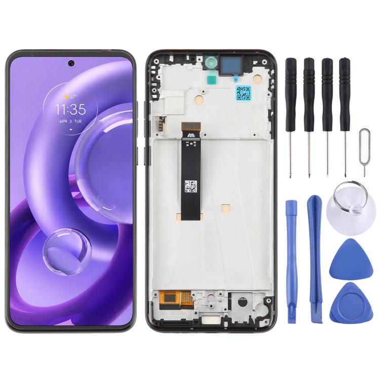 Schermo OLED LCD digitalizzatore completo con cornice per Motorola Edge 20 Lite XT2139-1, For Motorola Edge 20 Lite(OLED)