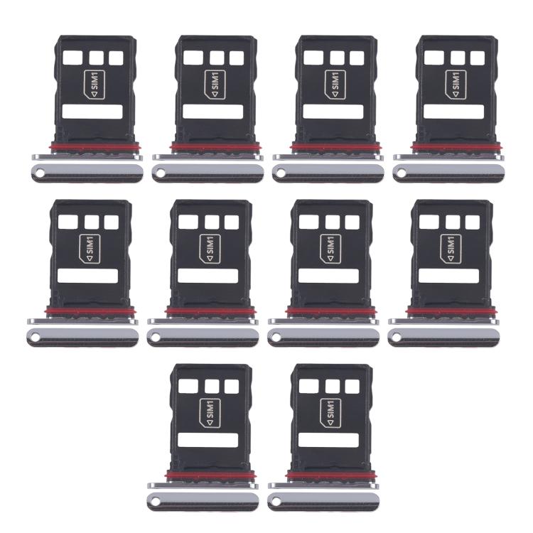 Vassoio originale per SIM card + vassoio per scheda NM per Huawei Pocket, 10 pezzi., For Huawei Pocket 2(Original)