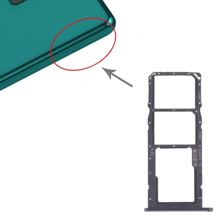 Per Huawei Y7a 10 pezzi Vassoio originale per SIM + Vassoio per SIM + Vassoio per Micro SD, For Huawei Y7a(Original)