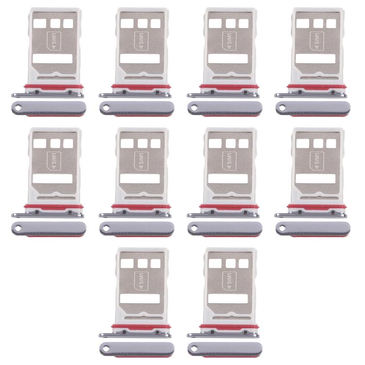 Per Huawei Mate 50 Pro, 10 vassoi originali per schede SIM + vassoio per schede NM, For Huawei Mate 50 Pro(Original)