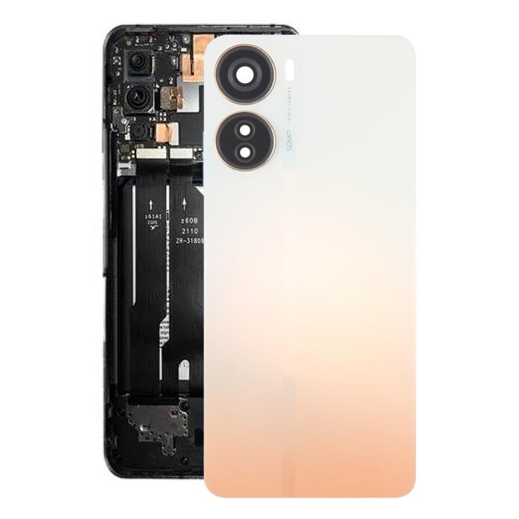 Cover posteriore in plastica per batteria con copriobiettivo della fotocamera per ZTE Axon 40 Lite., For ZTE Axon 40 Lite(with Camera Cover)