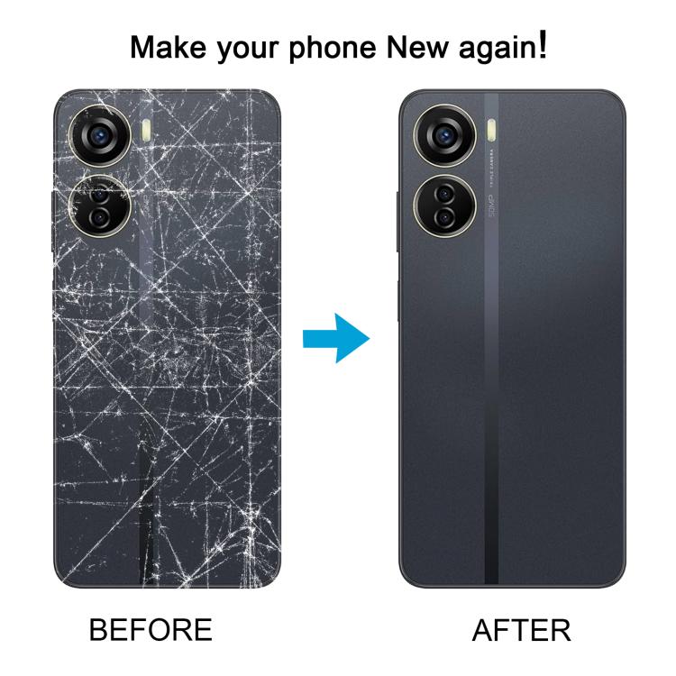 Cover posteriore in plastica per batteria con copriobiettivo della fotocamera per ZTE Axon 40 Lite., For ZTE Axon 40 Lite(with Camera Cover)