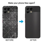 Cover posteriore in plastica con cornice per fotocamera per T-Mobile Revvl 8 Pro., For T-Mobile Revvl 8 Pro