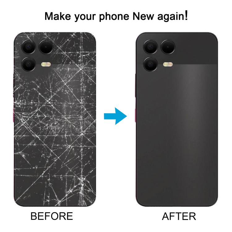 Cover posteriore in plastica con cornice per fotocamera per T-Mobile Revvl 8 Pro., For T-Mobile Revvl 8 Pro