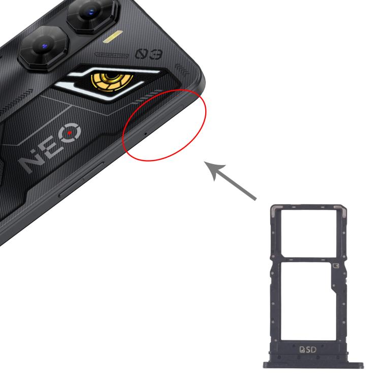 Vassoio per scheda SIM + vassoio per scheda Micro SD per ZTE nubia Neo 3 5G Z2464N, For ZTE nubia Neo 3 5G