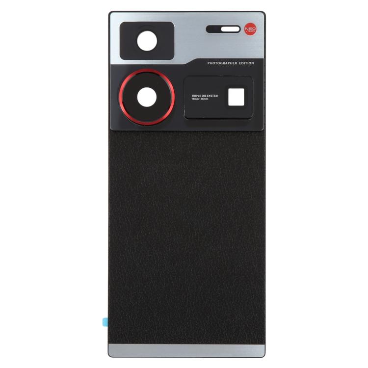Cover posteriore in vetro originale con cornice per obiettivo della fotocamera per ZTE nubia Z60 Ultra NX721J Photographer Edition., For ZTE nubia Z60 Ultra(Original)