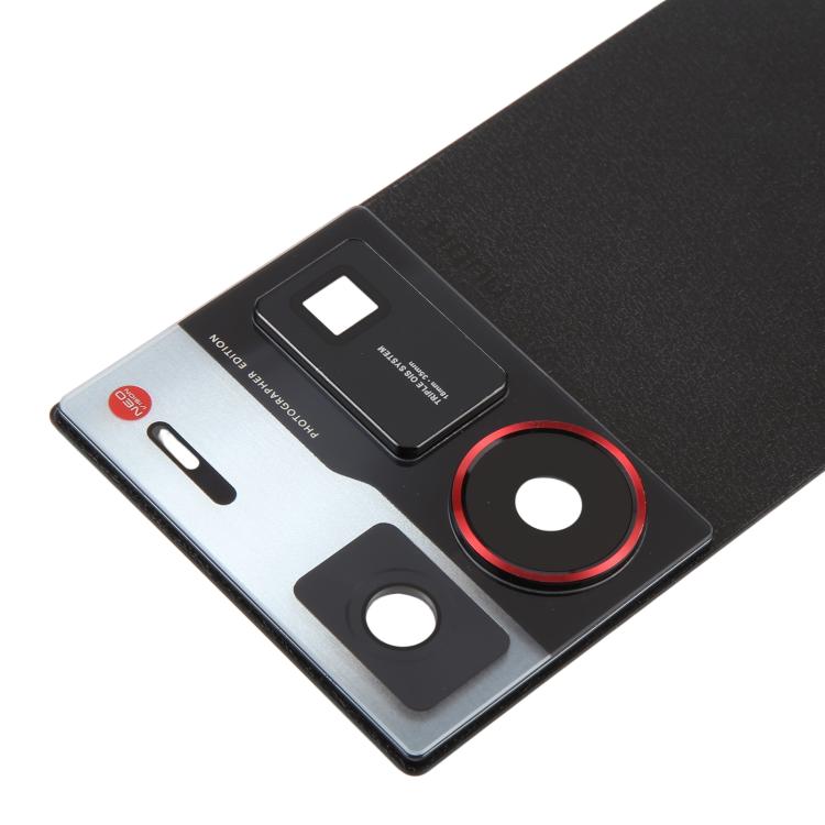 Cover posteriore in vetro originale con cornice per obiettivo della fotocamera per ZTE nubia Z60 Ultra NX721J Photographer Edition., For ZTE nubia Z60 Ultra(Original)