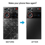 Cover posteriore in vetro originale con cornice per obiettivo della fotocamera per ZTE nubia Z60 Ultra NX721J Photographer Edition., For ZTE nubia Z60 Ultra(Original)