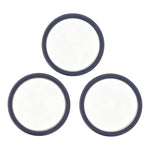 Per iPhone 17 Pro Max / 17 Pro, set da 3 pezzi di lente in vetro per fotocamera posteriore con anello di protezione esterno in metallo., For iPhone 17 Pro / 17 Pro Max