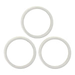 Per iPhone 17 Pro Max / 17 Pro, set da 3 pezzi di lente in vetro per fotocamera posteriore con anello di protezione esterno in metallo., For iPhone 17 Pro / 17 Pro Max
