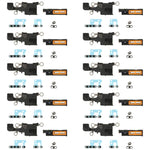 Per iPhone 17, 10 set di altoparlanti, suonerie, buzzer e retine antipolvere., For iPhone 17
