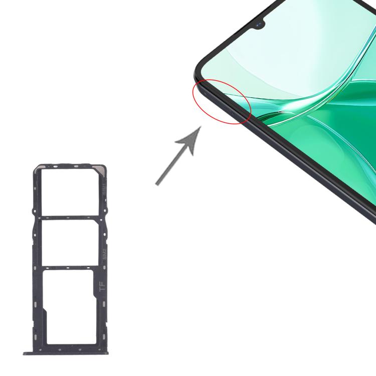 Vassoio per SIM card + Vassoio per SIM card + Vassoio per Micro SD per ZTE Blade A35 Z2453, For ZTE Blade A35(Original)