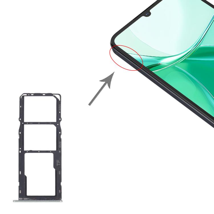 Vassoio per SIM card + Vassoio per SIM card + Vassoio per Micro SD per ZTE Blade A35 Z2453, For ZTE Blade A35(Original)